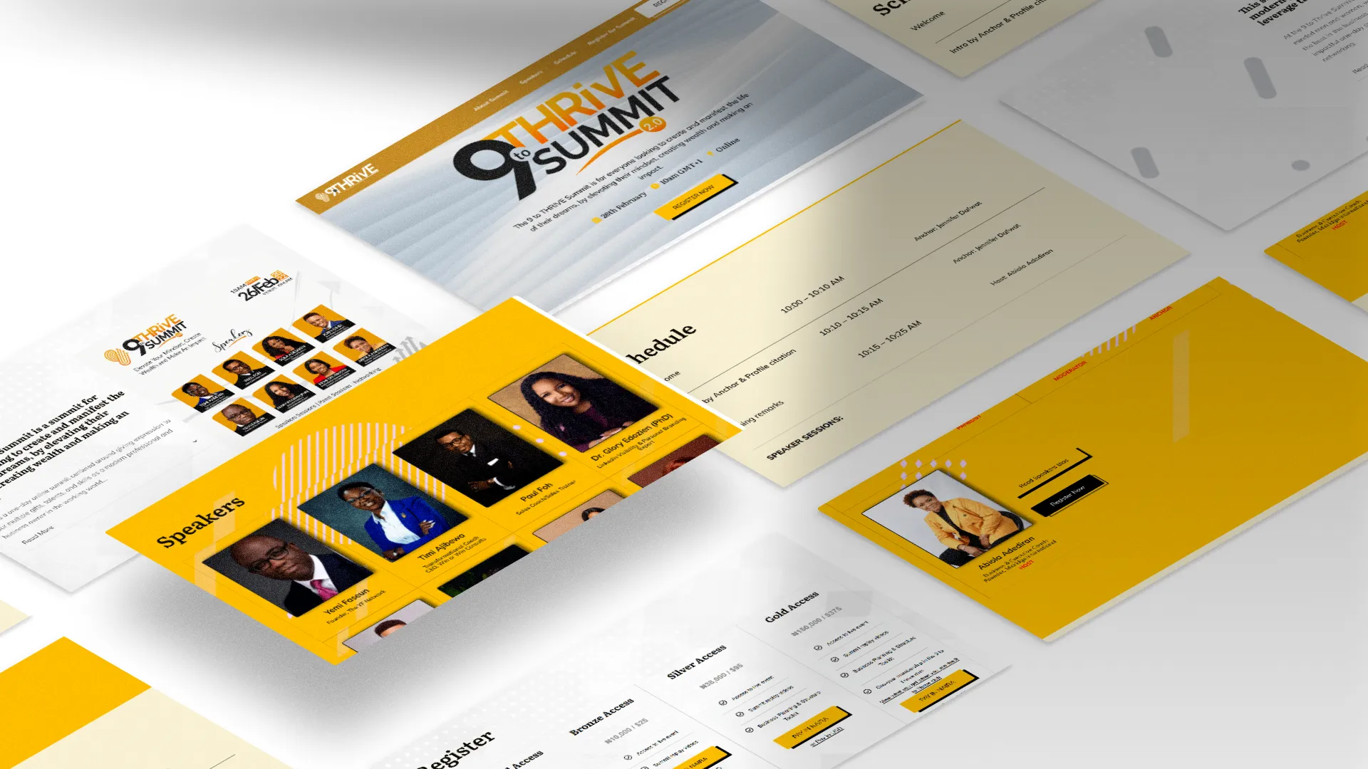 9 to thrive Full page Mockup