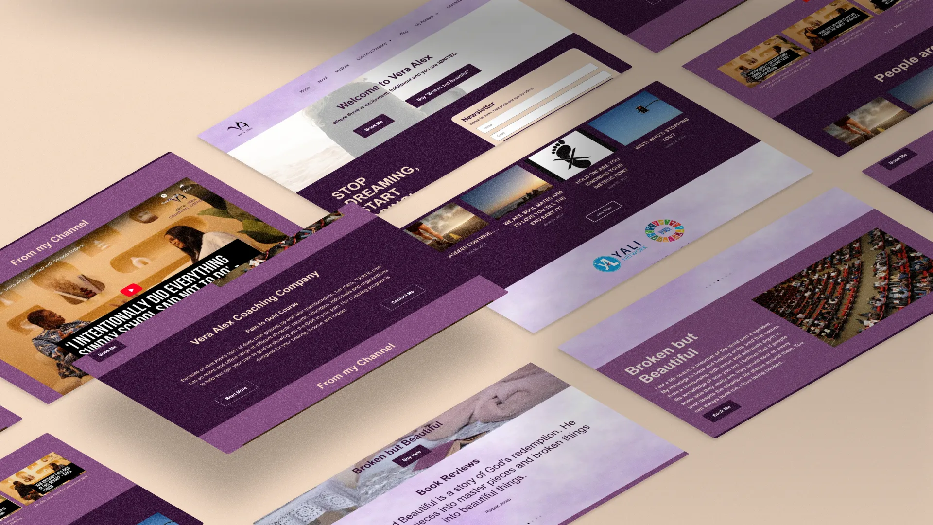 Vera Alex Mobile page Mockup