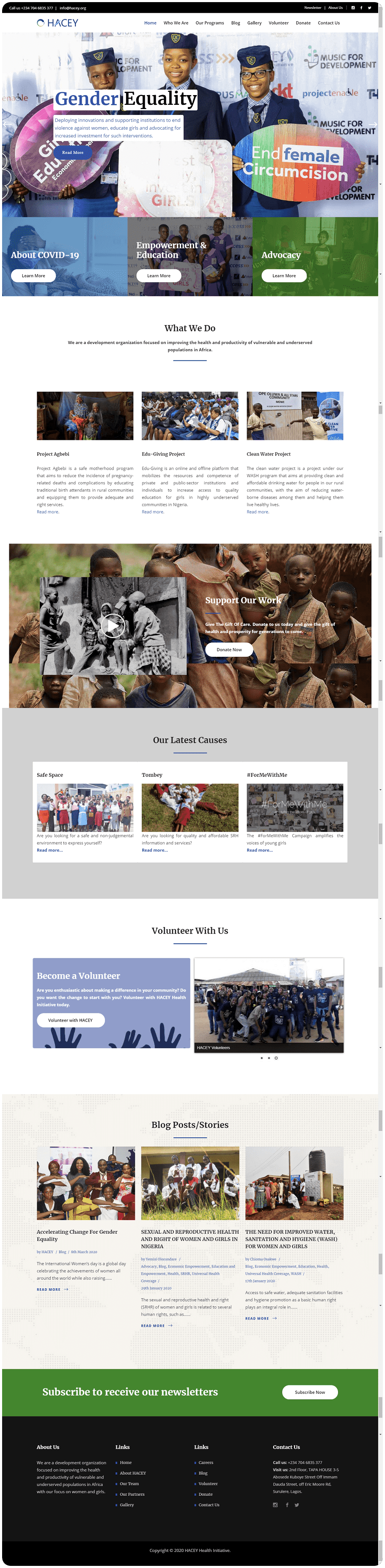 BeeTcore Digital Product Design & Development Agency | Portfolio | Website Development | WordPress | Lagos Nigeria | Homepage | HACEY