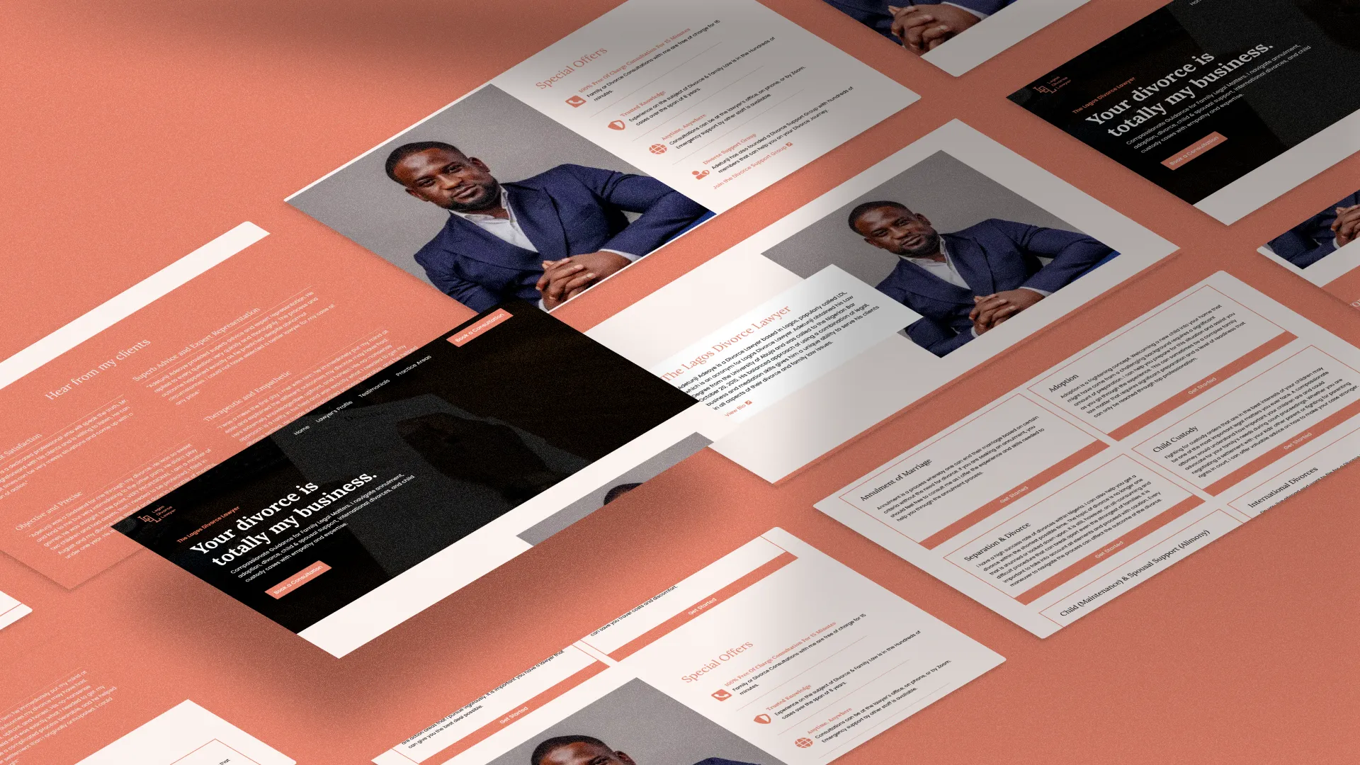 Lagos Divorce Lawyer Full page Mockup