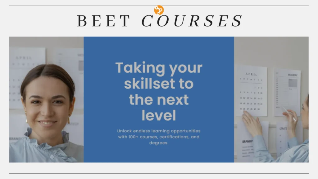 BEET Courses Hero Mockup
