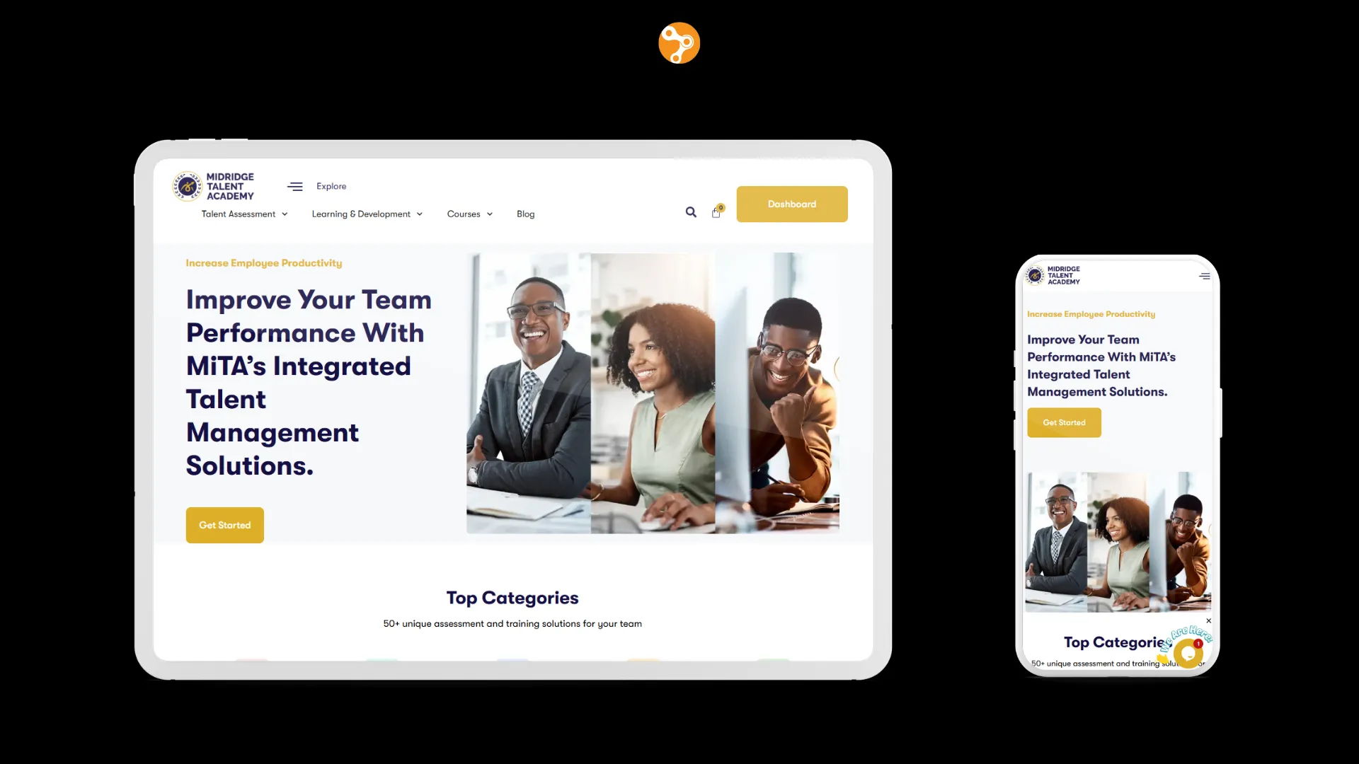 Midridge Talent Mobile Mockup