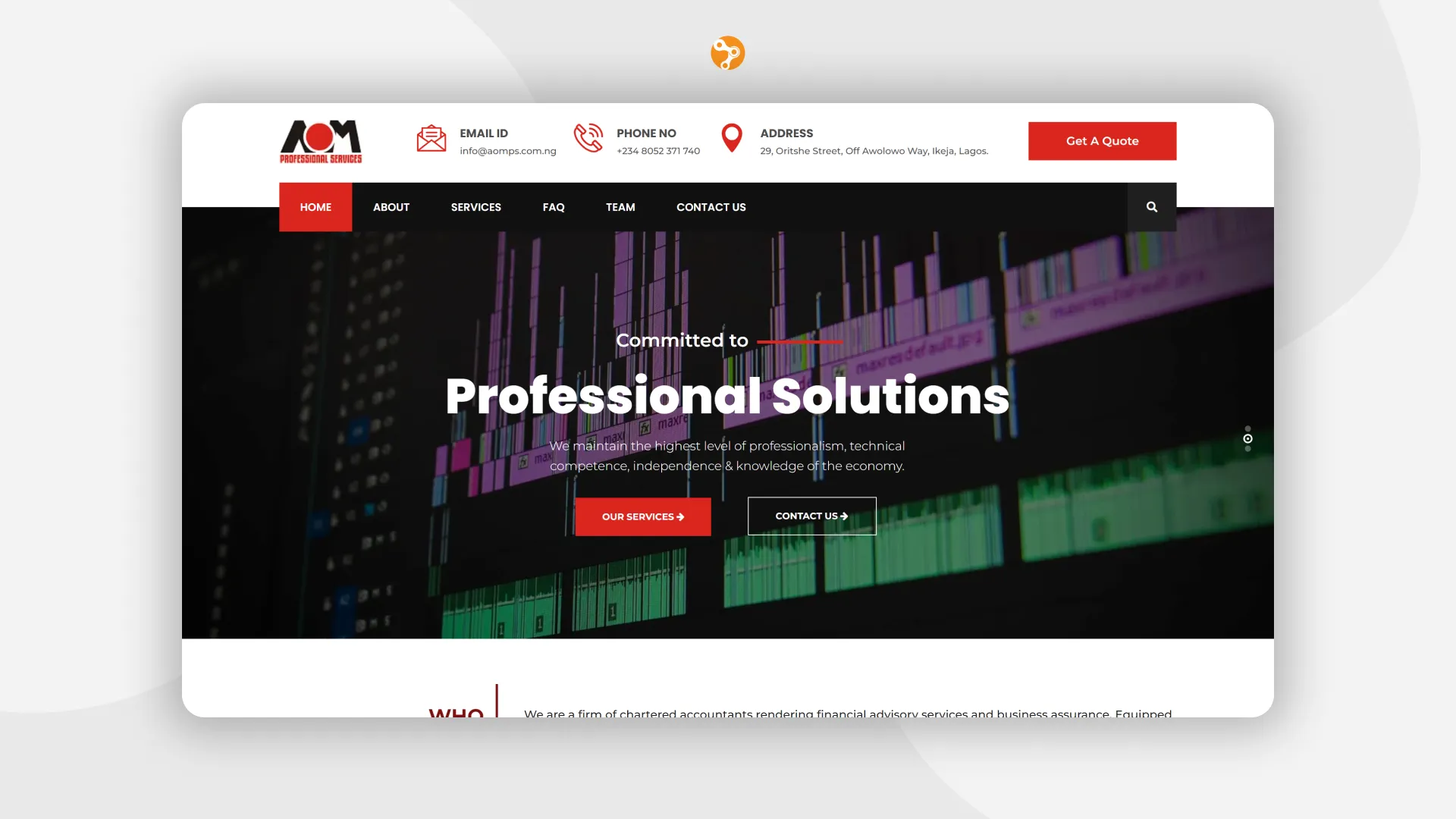 AOM Desktop - BeeTcore - Digital Experience Agency