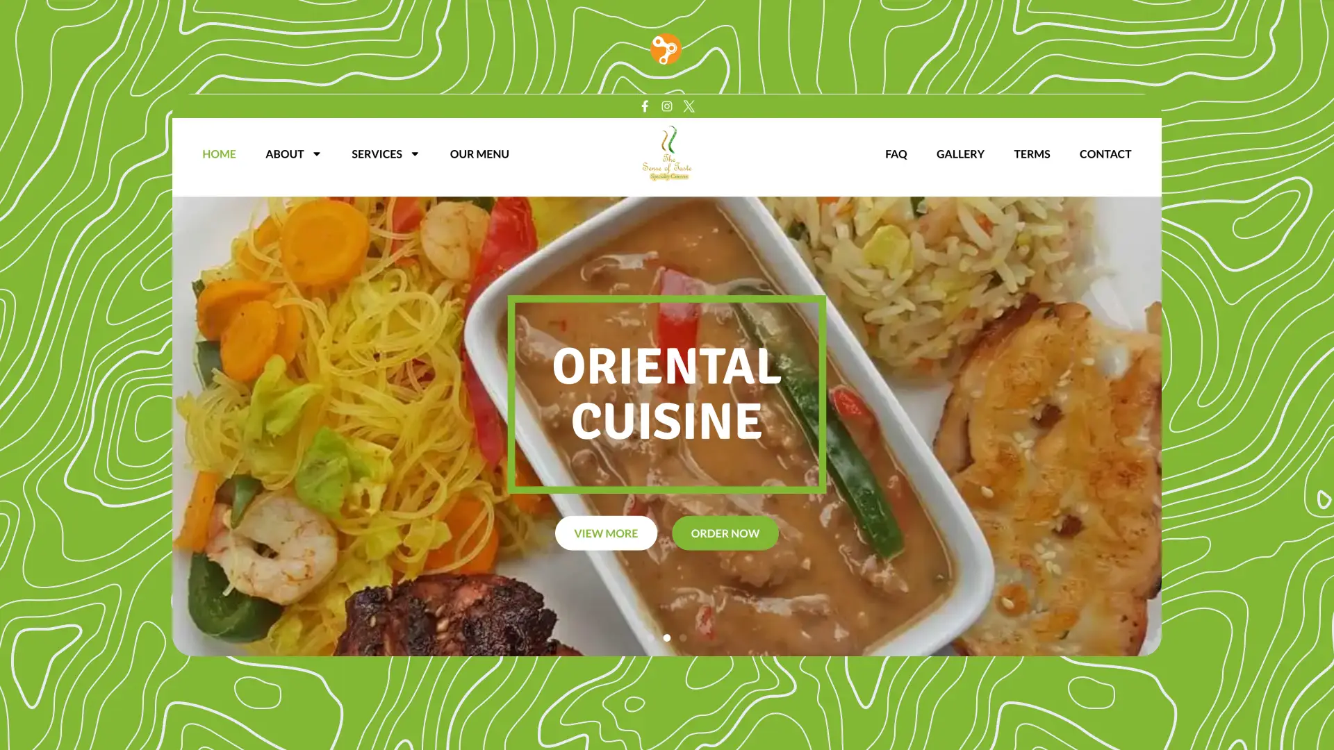 The sense of taste Website Banner BeeTcore website development Lagos Nigeria - BeeTcore - Digital Experience Agency