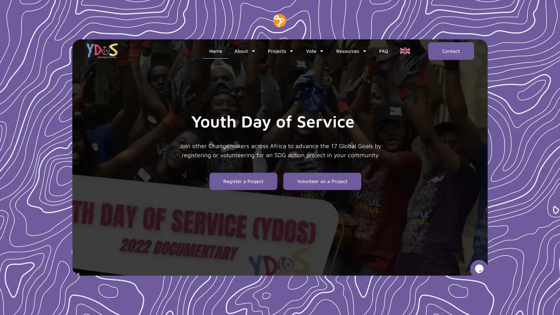 YDoS by LEAP Africa website banner, built by BeeTcore