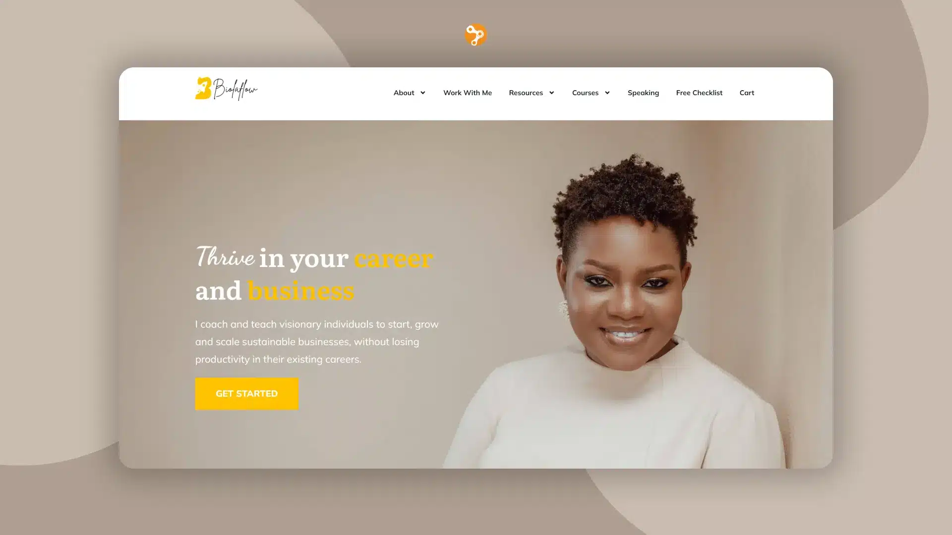 Biola Flow website on desktop, built by BeeTcore