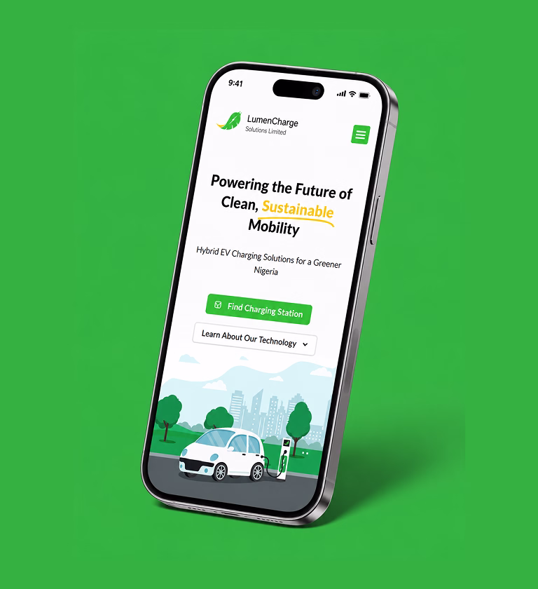 LumenCharge EV charging platform designed by BeeTcore