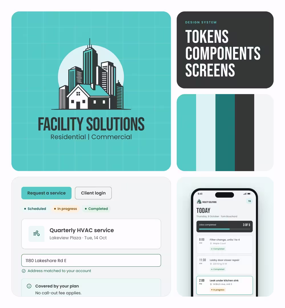 Facility Solutions Canada brand and design system overview